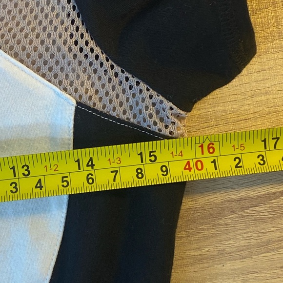 Karen Millen Cotton Colorblock Cap Sleeve Tan Black White Short Sleeve Top Small - Picture 6 of 9